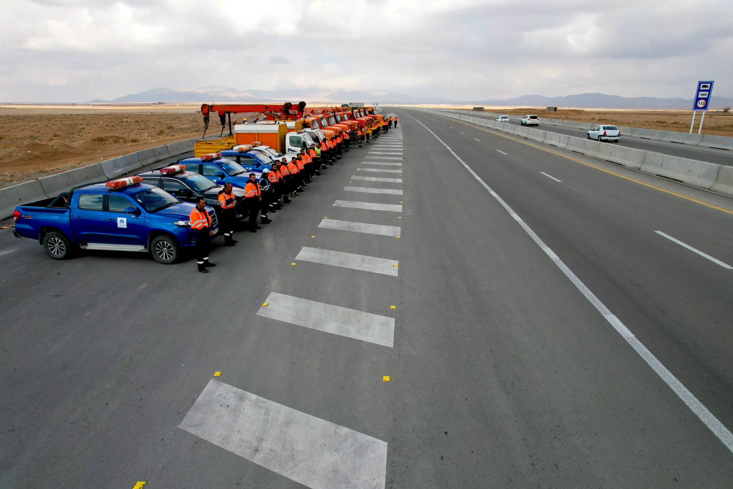 آزادراه اصفهان-شیراز با آمادگی کامل به استقبال فصل سرما میرود